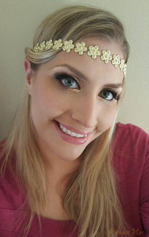 Golden Summer Look!! Good for festivals! Check out Almost Her Blog!