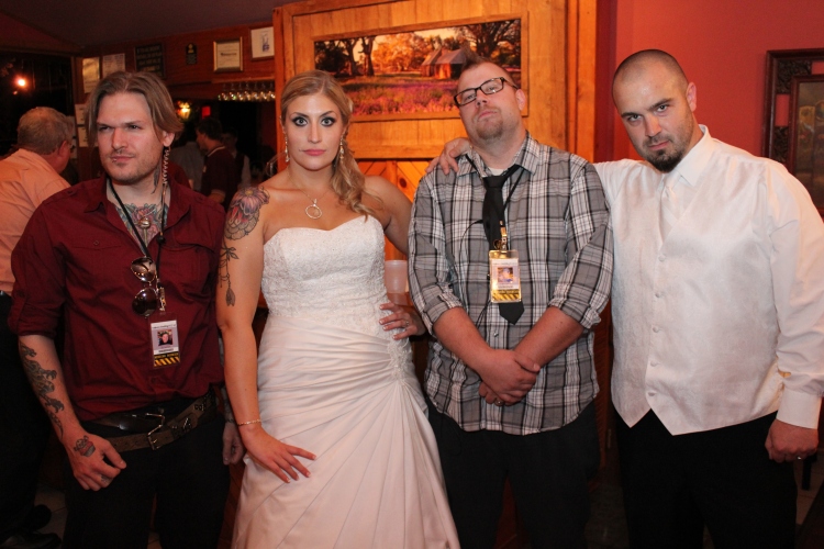 Almost Her Blog. What do you do with the bride's guy best friends at a wedding? Wedding bouncers!!