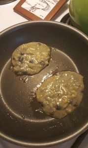 EASY Blueberry Banana Protein Pancake from Almost Her Blog! #easy #blueberry #banana #protein #pancake