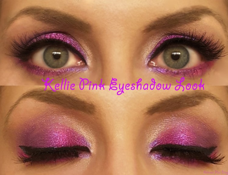 ColourPop Eyeshadow Look by Almost Her Blog! Kellie Pink Look #colourpop #pinkeyeshadow #kelliepink