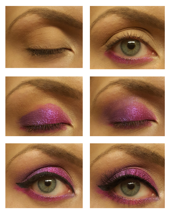 ColourPop Eyeshadow Look by Almost Her Blog! Kellie Pink Look #colourpop #pinkeyeshadow #kelliepink