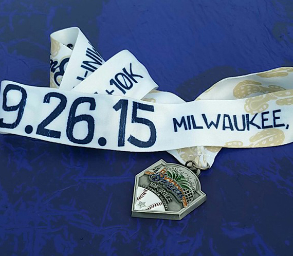 Brewers 10k Medal! almostherblog.com