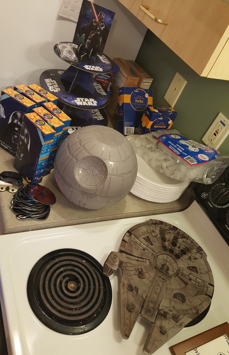 All the ingredients to start off our Star Wars Party extravaganza!!