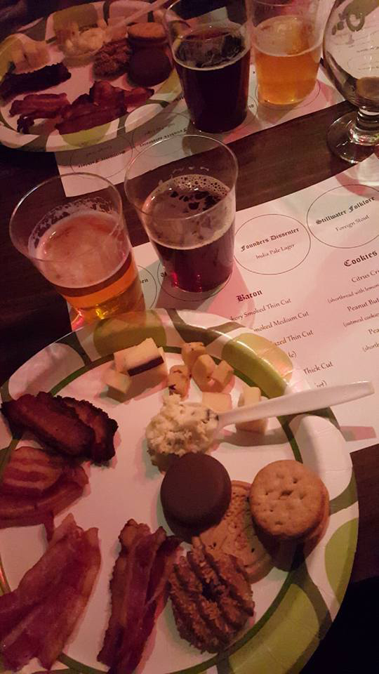 Bacon, Girl Scout cookie, and cheese pairings with beer.