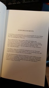 Acknowledgments for "Through the Mountains" by Malinda Andrews