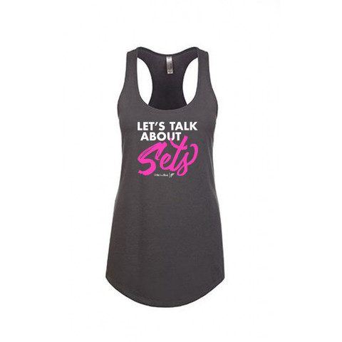Let's talk about Sets tank by Fit Like Flint!! www.fitlikeflint.com #workoutshirt #letstalkaboutsets